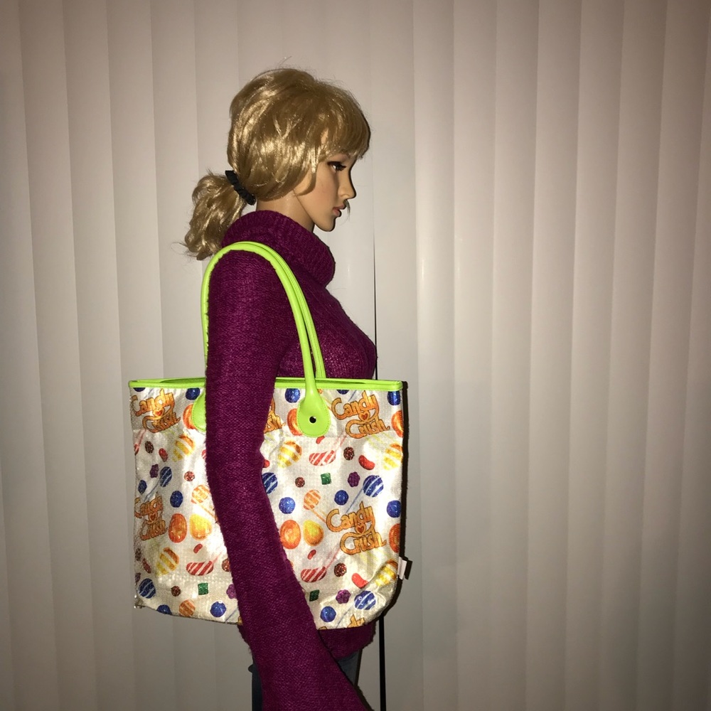 Candy crush tote bag